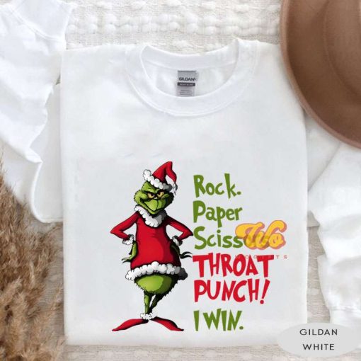 Grinch Rock Papper Scissors Throat Punch