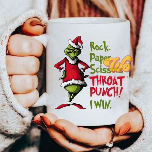 Grinch Rock Papper Scissors Throat Punch