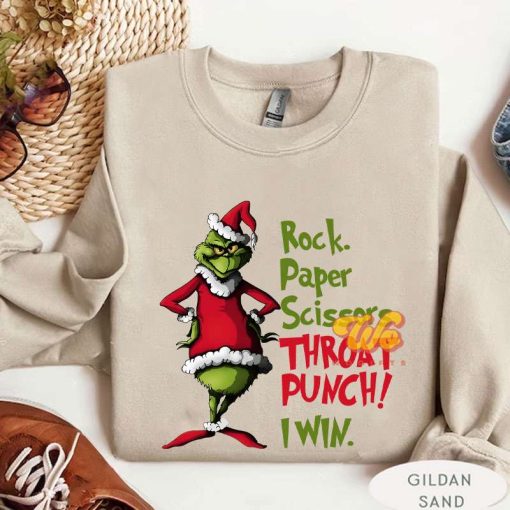 Grinch Rock Papper Scissors Throat Punch